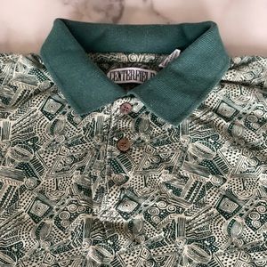Vintage Centerfield Polo. Retro design.